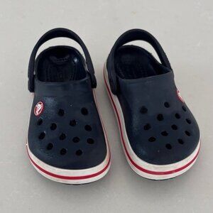 Navy Toddler Crocs - 9c